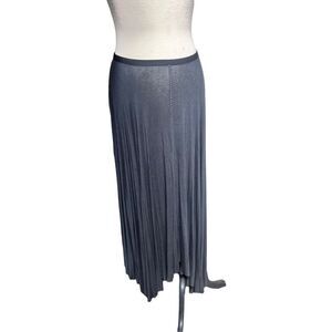 Bia Miro' NWT Grey Cheesecloth Sheer Skirt High Low Size 2
